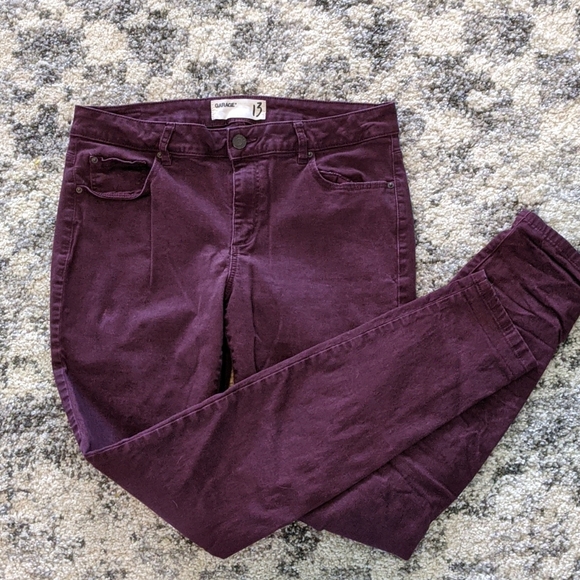 Garage burgundy jeans 13 - Picture 3 of 5